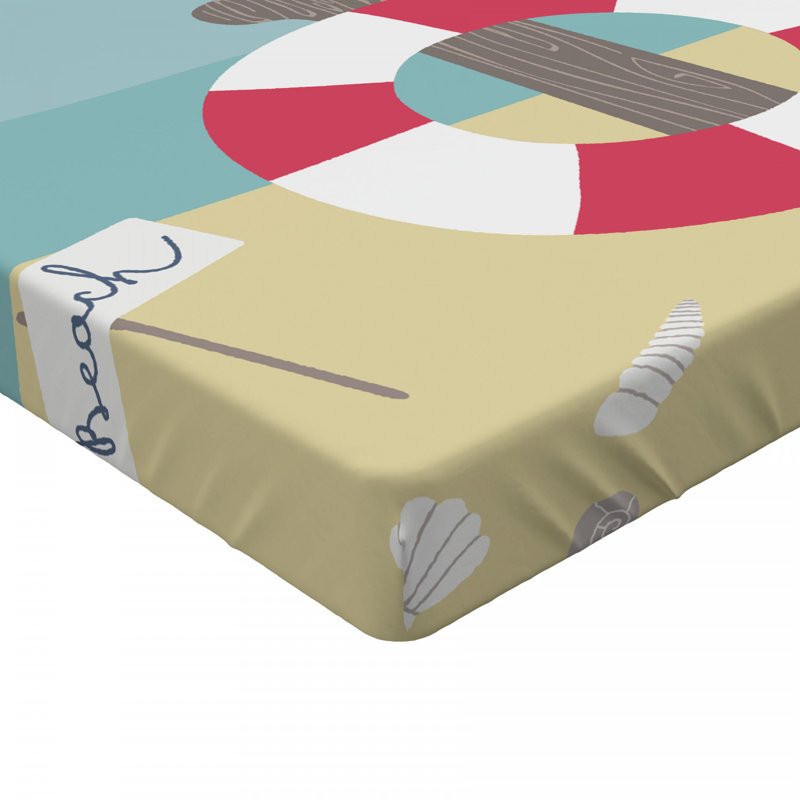 Beach Fitted Sheet, Twin Fitted Sheet