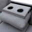 Canapé modulaire rembourré 3 pièces Stumbaugh