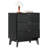 Rhythm Tall Wood Nightstand with 3 Drawers, Fluted Modern Design for Bedroom, 23.6"W x 15.8"D x 28.3"H-83962002-89136856
