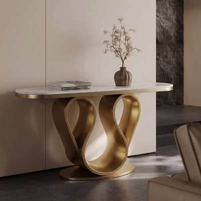 Marble Top Console Table