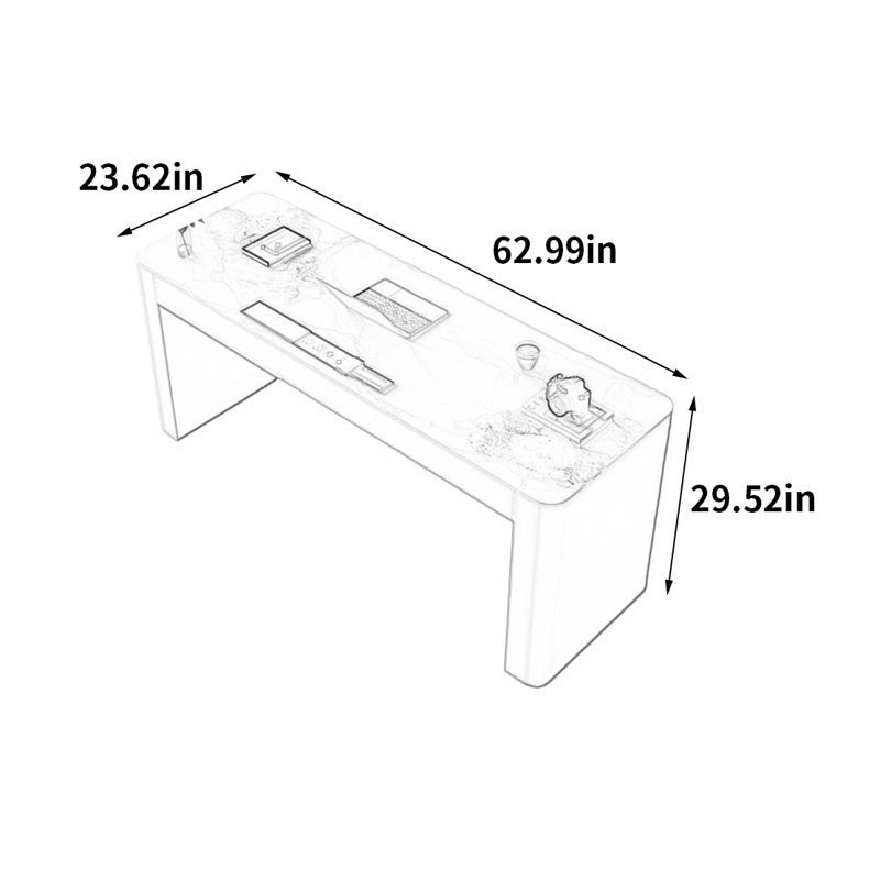 Newsom, H 29,52 po x l 62,99 po x P 23,62 po