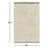 Astell Solid Colour Handmade Flatweave Wool Area Rug in Ivory-432396917