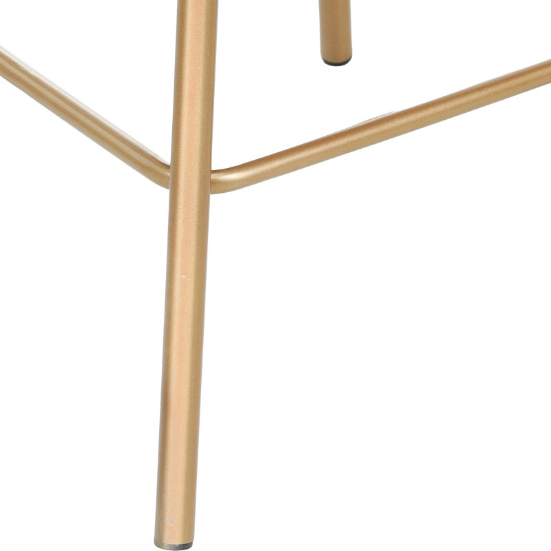 Ensemble de 2 tabourets de bar 26 po à hauteur de comptoir pivotant à 180 ° avec dossier et pieds en métal, tabourets de bar pour îlot de cuisine, café, pub