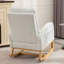 Chaise berçante avec repose-pieds à haut dossier-549167385