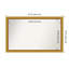 Townhouse Gold Non-Beveled Bathroom Wall Mirror-1016737498