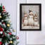 Impression de décoration murale des Fêtes: trois, bois multicolore et papier, 18 x 14 x 1 pouces, élément de chambre à coucher ravissant