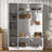 79'' Tall Modern Hall Tree With Shoe Storage,4-In-1 Entryway Bench With 6 Cabinets,4 Coat Hooks & Adjustable Shelf For Hallway