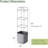 Mini Tomato Plastic Outdoor Pot Planter with Trellis-1977087112