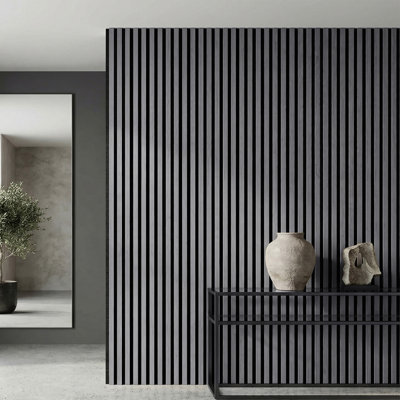 4Pcs Melamine-Faced MDF Wall Panels with PET Backing
