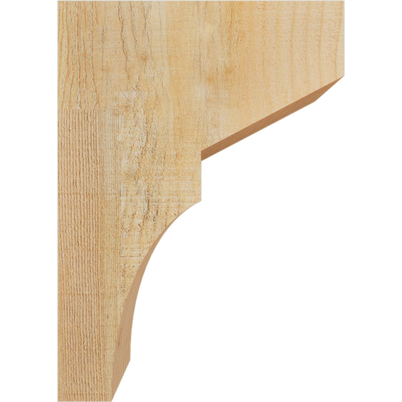 Corbeau Monterey, H 14 po x l 4 po x P 10 po, Sapin de Douglas, Sciage brut