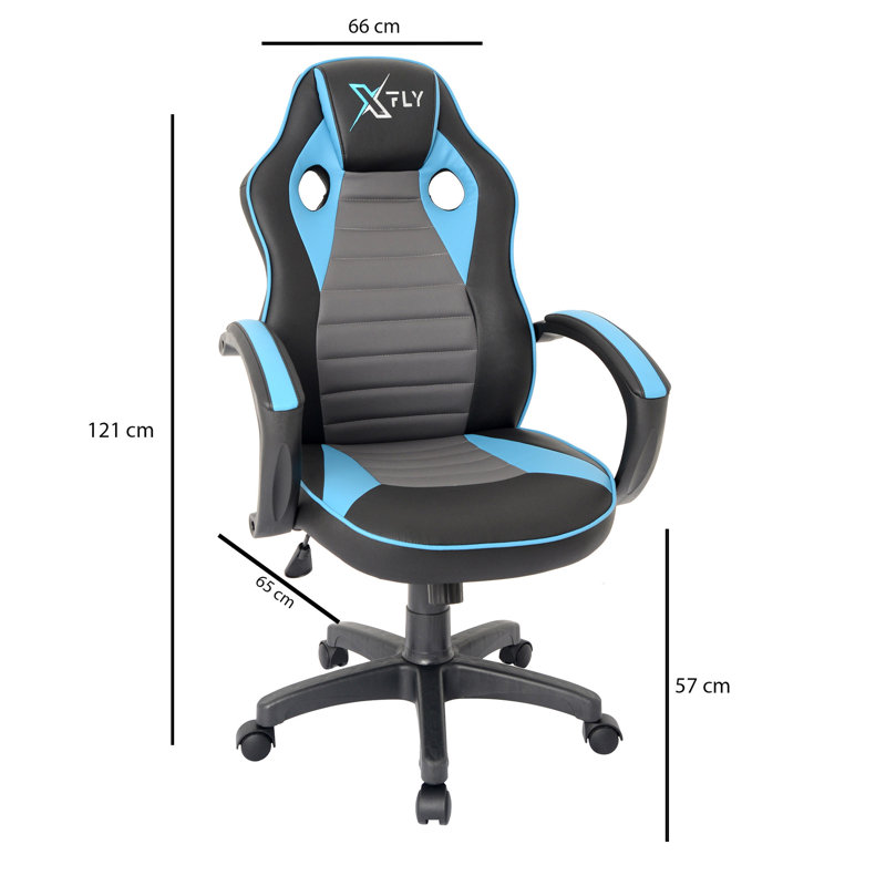Fauteuil de jeu, Bleu et noir