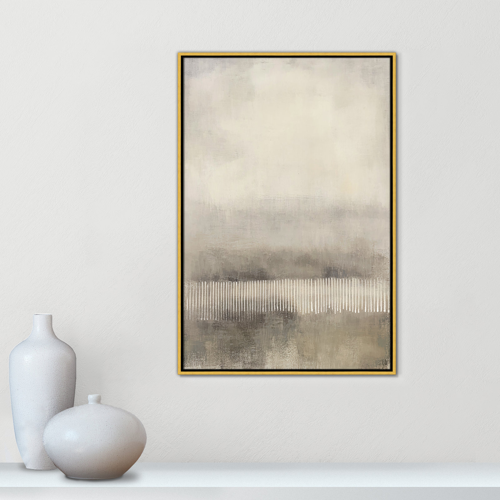 Balanced Silence I Print by Irena Orlov, 37.5" H x 25.5" W, Gold Floater
