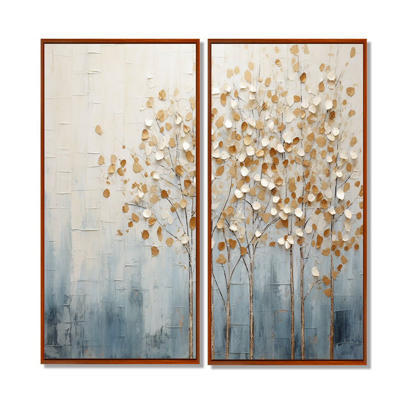 Graham - Beige, impressions d'art traditionnelles sur toile, 40" H x 40" W, Impression encadrée flottante, Brown