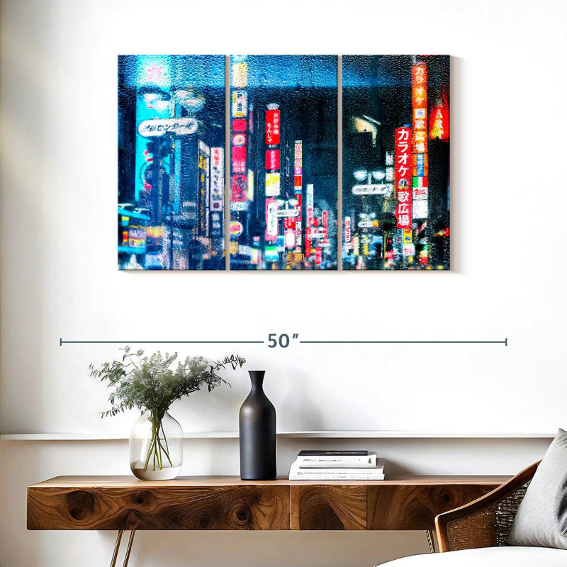 Sireci Tokyo Bluish Reflection, 24" H x 38" W