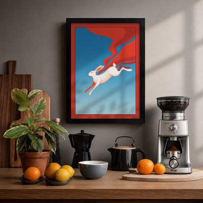Dive into Blue Modern - Framed Print