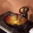 Copper Glass Circular Vessel Bathroom Sink with Faucet-9112502