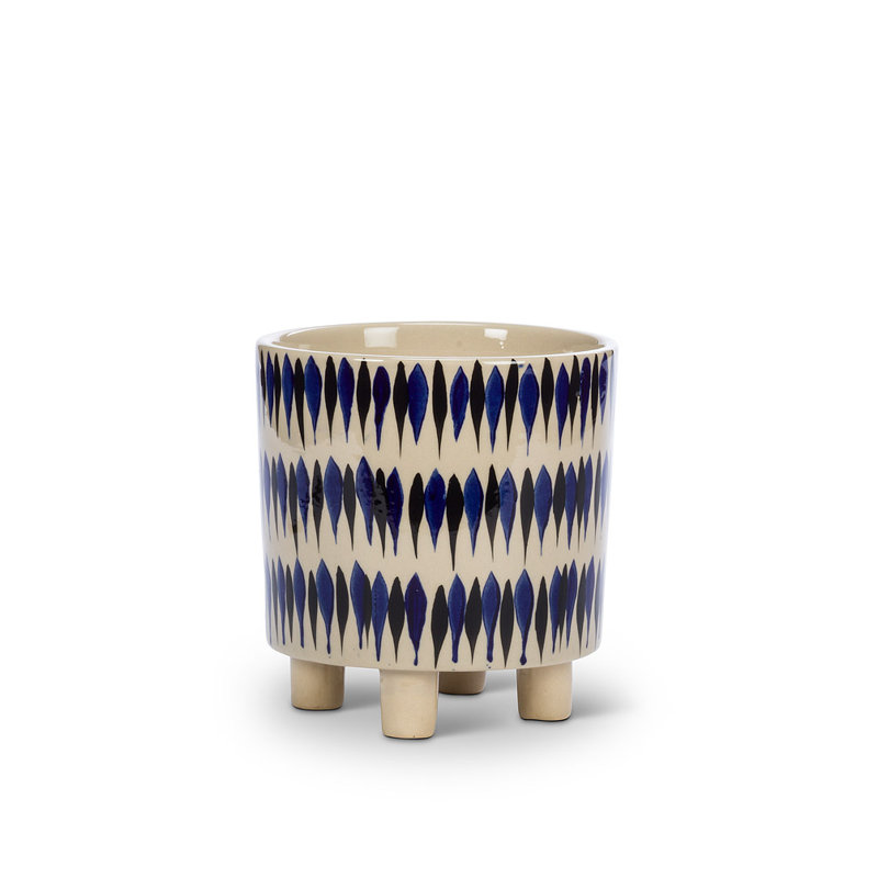 Cache-pot en argile Brushstrokes, Petit