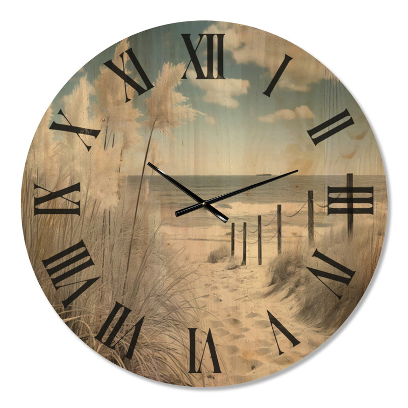 Grande horloge murale en bois, Oversized