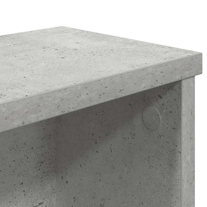 Kitchen Racks Stackable 2 Pcs 15x16 Cm, 16cm H x 50cm W x 15cm D, Concrete Grey