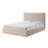 Aspen Wood Base Upholstered Boucle Platform Bed-114509198-114509196