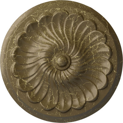 Médaillon de plafond H 12,25 po x l 12,25 po x P 2,25 po