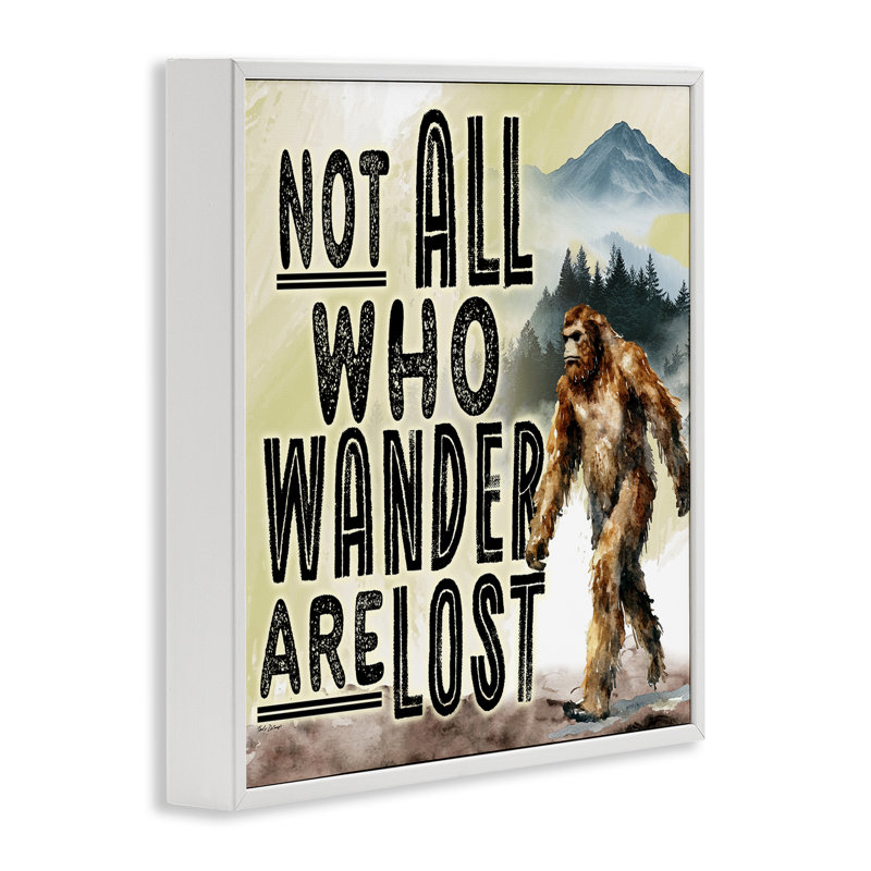 «Not All Who Wander», estampe numérique, conception par Nicole DeCamp, H 17 po x l 17 po