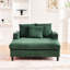 Fauteuil inclinable moderne surdimensionné en velours côtelé avec éclairage à DEL, porte-gobelets et rangement latéral très grand rembourrage intelligent, deux ports de charge pour la détente-133451458