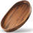 20"W Large Oval Serving Tray With Handles - Solid Acacia Wood Ottoman Tray-921861128-912882249