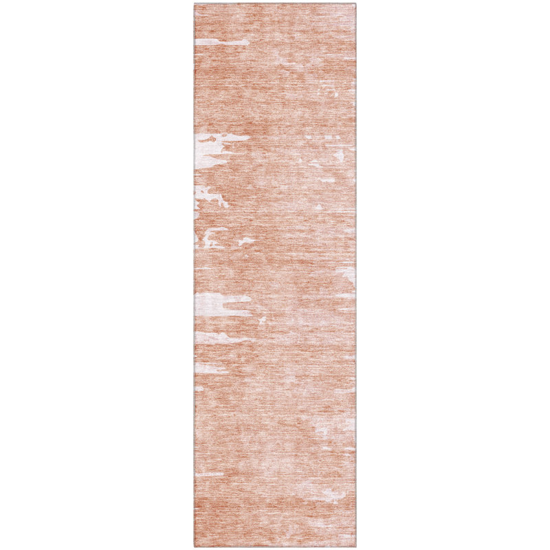 Premium Machine Washable Kolten Terracotta Rug, Runner 2'3" x 7'6"