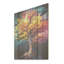 Séquoia éclatant avec un arc-en-ciel de couleur I - Art mural panneau de bois de séquoia sur bois de pin naturel-683347091