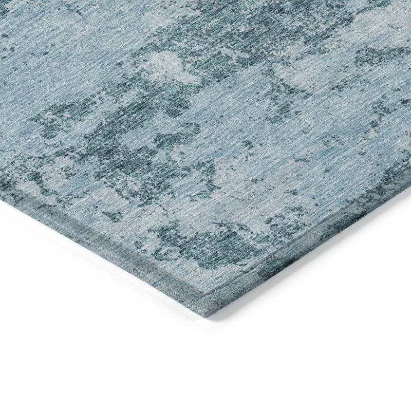 Tapis intérieur / extérieur en polyester tissé à la machine Jeneffer, Tapis de couloir 2 pi 3 po x 7 pi 6 po