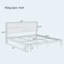 Lit plateforme en bois de bambou de taille moyenne Mid-Century de 12 pouces avec support en lattes de bois-1764435652-1764435705