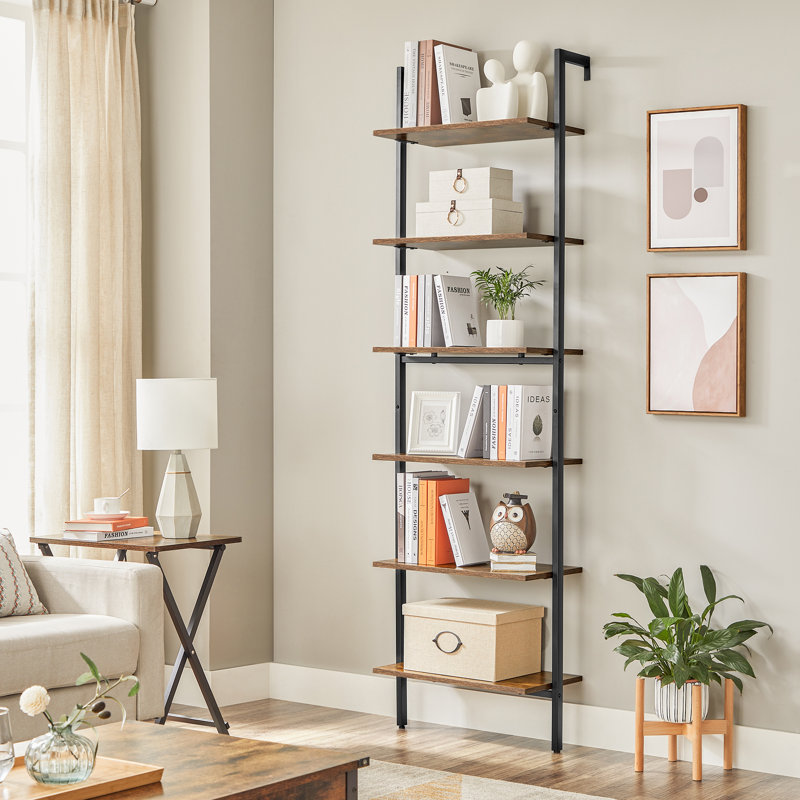 204.8 cm H x 60 cm W Ladder Bookcase