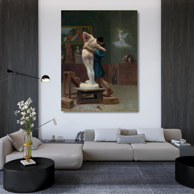 "Pygmalion and Galatea" by  Jean-Léon Gérôme - Gallery Wrap Canvas Wall Art