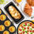 Baking Pans Set, 5-Piece Nonstick Bakeware Set With Round/Square Cake Pan, Loaf Pan, Cookie Sheet And 12 Cups Muffin Pan, Kitchen Cookware Pan Baking Sheet Set