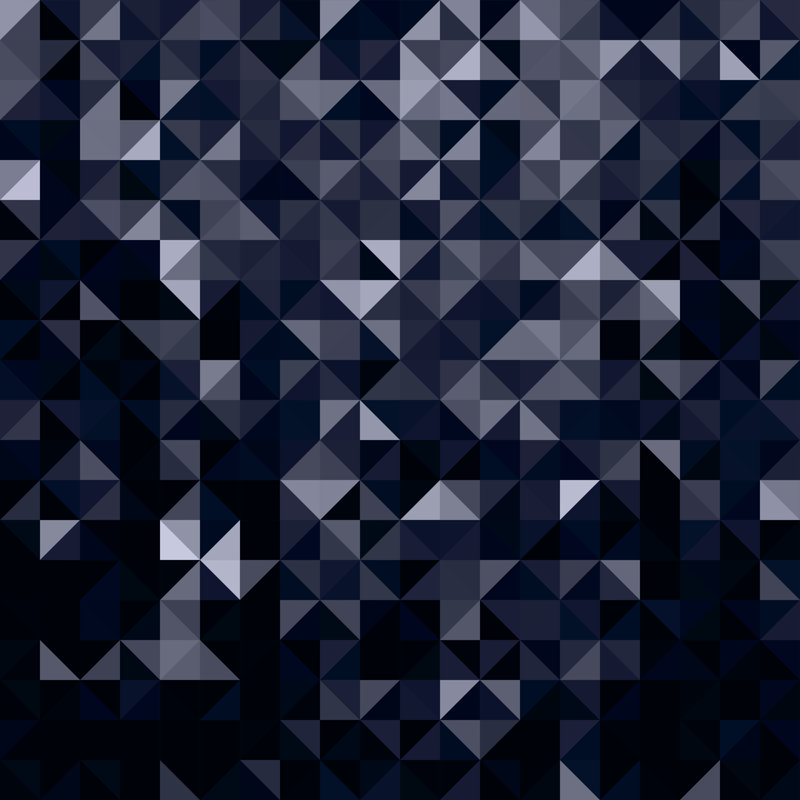 Huck Black Geometric Shapes by Hakkiarslan - Wrapped Canvas Print, 30cm H x 30cm W 3.8cm D