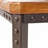Rustic Metal And Hardwood End Table With Bottom Shelf For Extra Storage, Easy Assembly, Neutral Design