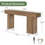 63cm Solid Wood Console Table