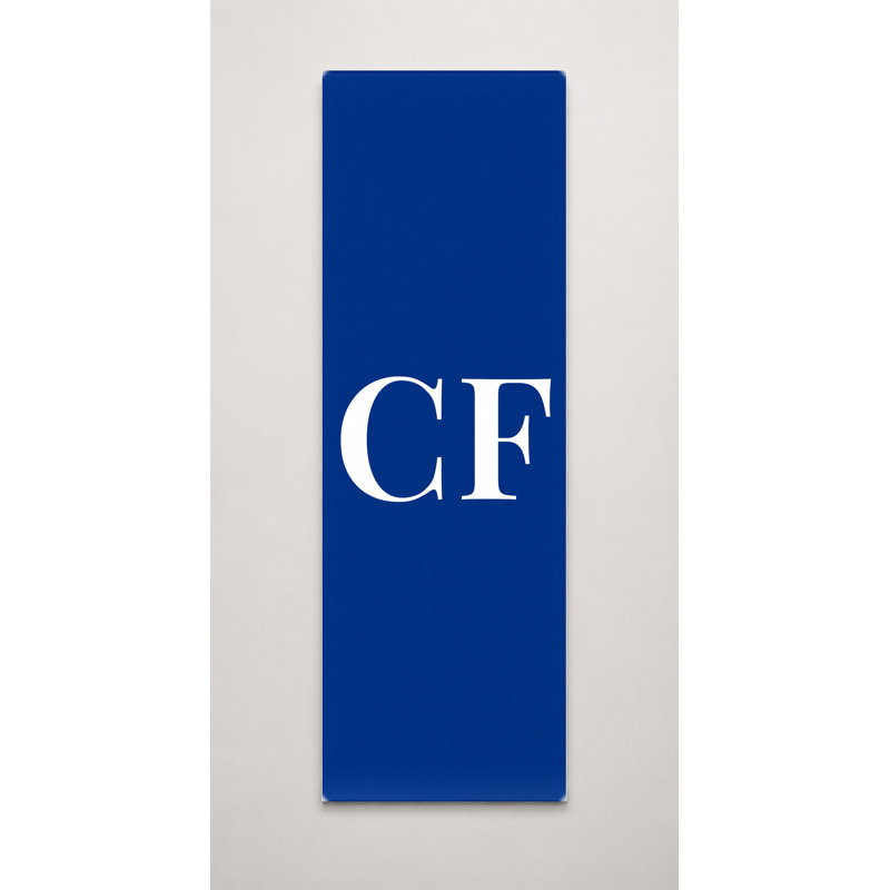 République centrafricaine - Drapeau du monde - Monogramme de luxe en diamants - Vert, bleu et blanc - Grande toile murale