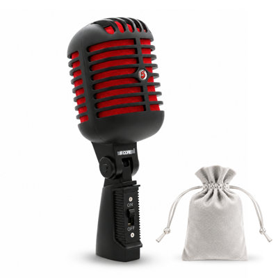 5 Core Retro Dynamic Vocal Iconic Microphone Vintage Style Classic Cardioid Unidirectional Mic