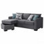 Canapé-lit modulaire rembourré gris Pacheco-939504850