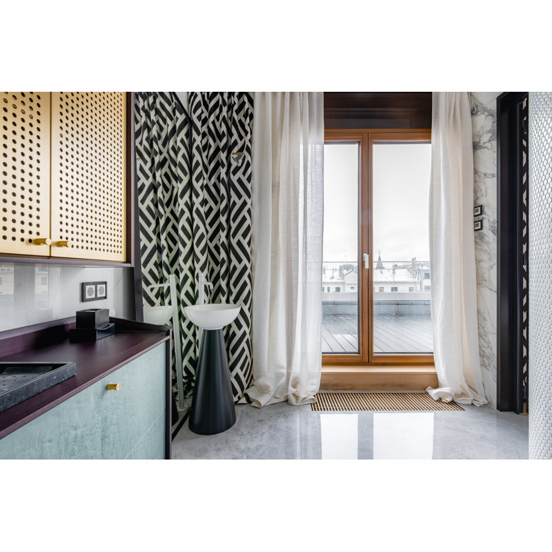 CasaDiVanna Bello 400mm L x 400mm W Marble Round Sink, White