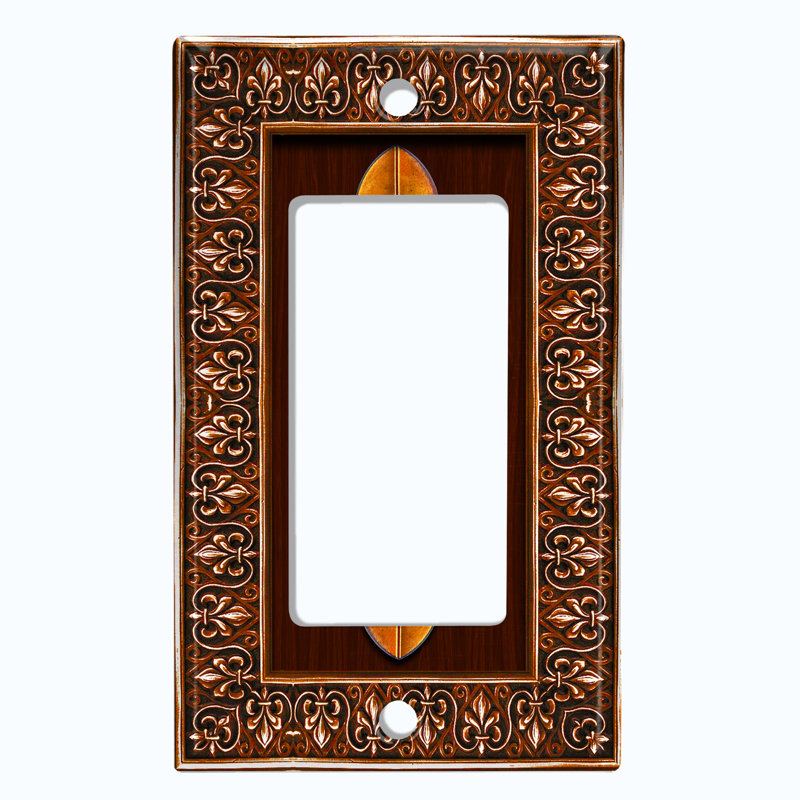Patterned 2 - Gang Rocker Standard Wall Plate
