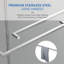 Douche de salle de bain moderne en acier inoxydable sans effort
