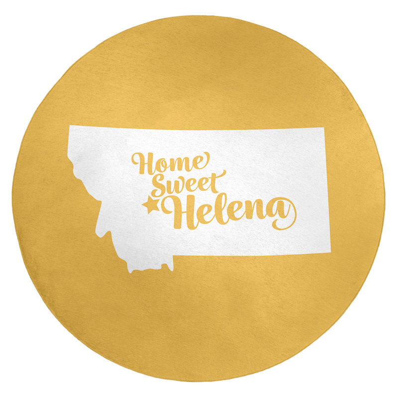 Tapis en poly-chenille montana hélène, Rond 5 pi