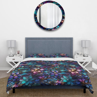 Motif marocain Boho II - ensemble de housse de couette à motif cachemire - microfibre de polyester