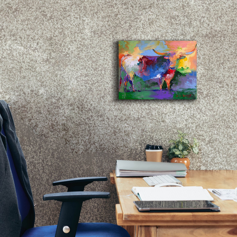«Bull» par Richard Wallich, H 12 po x l 16 po x P 0,75 po