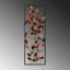 Accessoire mural décoratif en métal fait à la main, 12,6 po x 35,4 po | 100% métal, épaisseur: 0,06 pouce | Conception unique peinte à la main, parfaite pour la décoration intérieure | Décoration murale polyvalente avec des variations de couleurs