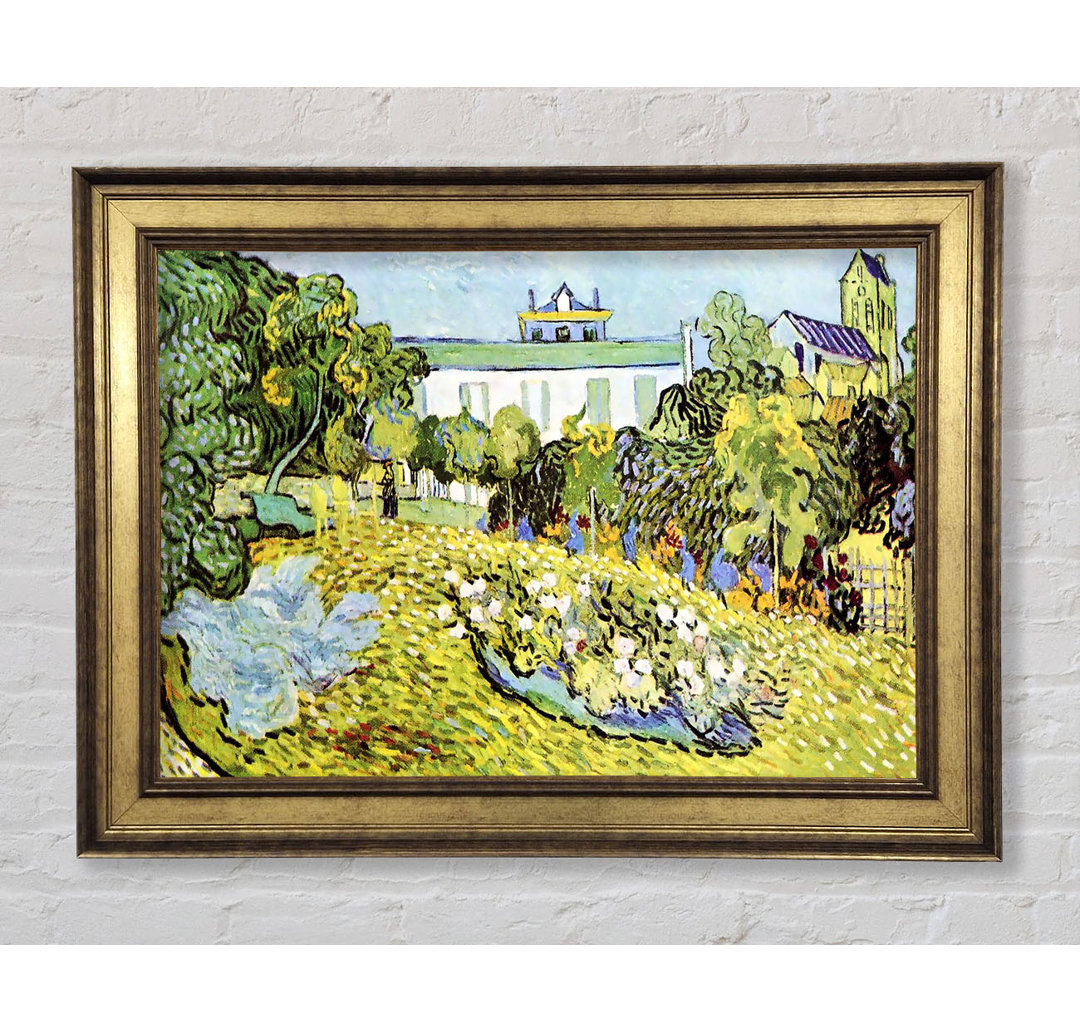 Van Gogh Der Garten der Daubignys - Einzelner Bilderrahmen Kunstdrucke