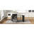 59.5" Kitchen Island With Extendable Dining Table, Kitchen Storage Table With Double-Sided Storage, Kitchen Island With 2 Drawers, Power Outlet, Side Open Shelves, For Kitchen, Dining Room, Black-129490386